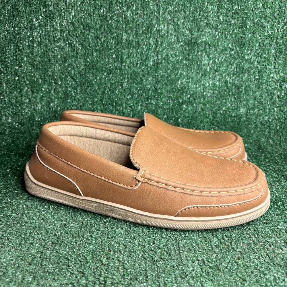 MySlippers Moccasin Leather Upper Slip On Indoor Outdoor Loafer Tan Mens 10 Wide